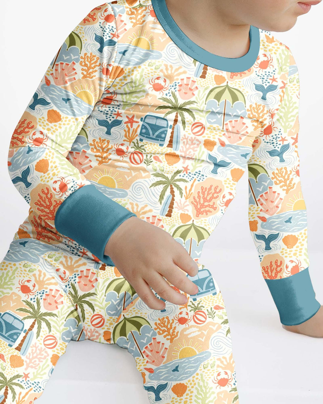 Conjunto de pijama de dos piezas de bambú con mangas largas, plantilla PERSONALIZADA