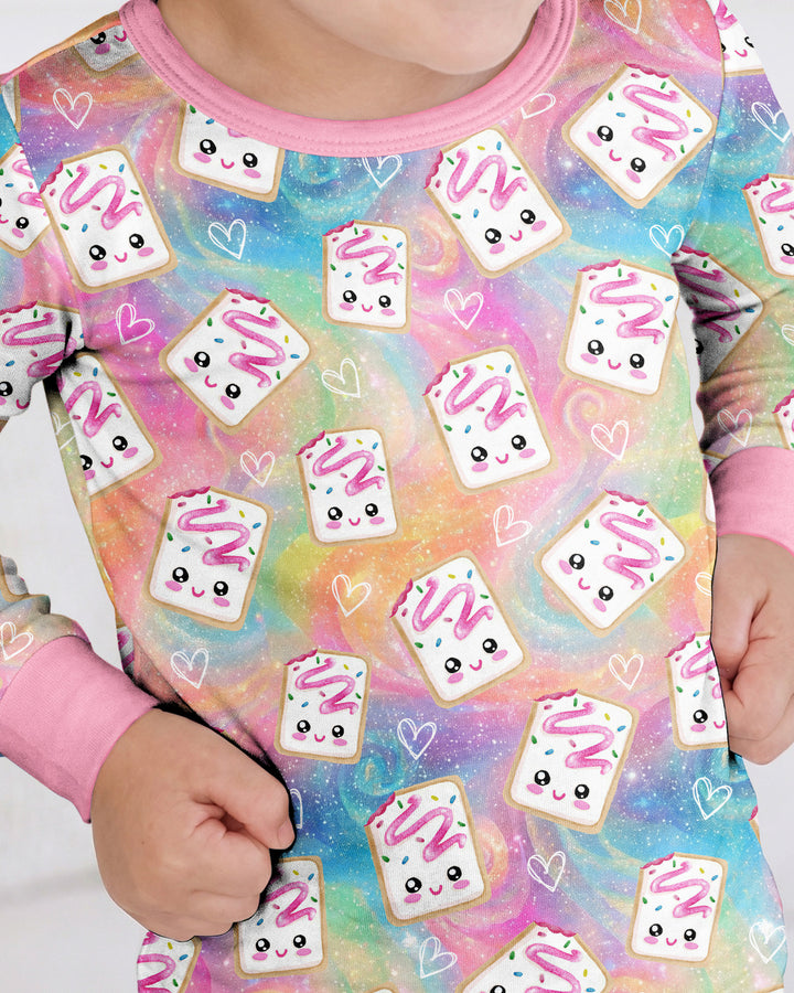 Kawaii Sprinkle Pastry  Bamboo Two Piece Long Sleeve Pajama Set