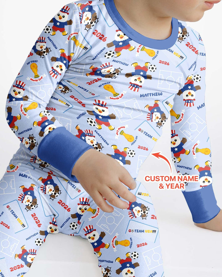 My First World Cup Bamboo Two Piece Long Sleeve Pajama Set