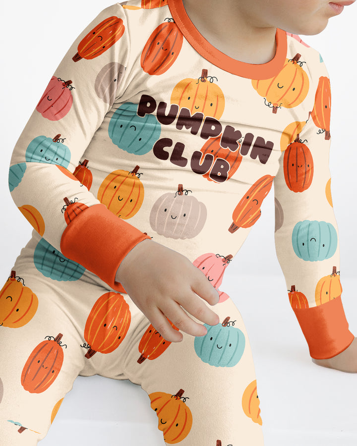 Mommy's Little Pumpkin  Bamboo Two Piece Long Sleeve Pajama Set