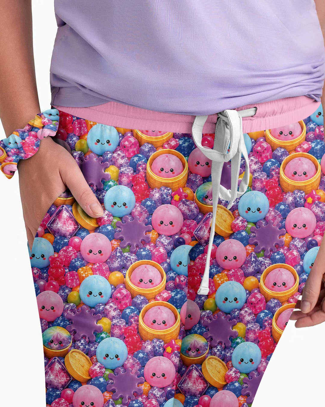 Plantilla de conjunto de pijama de mujer de bambú