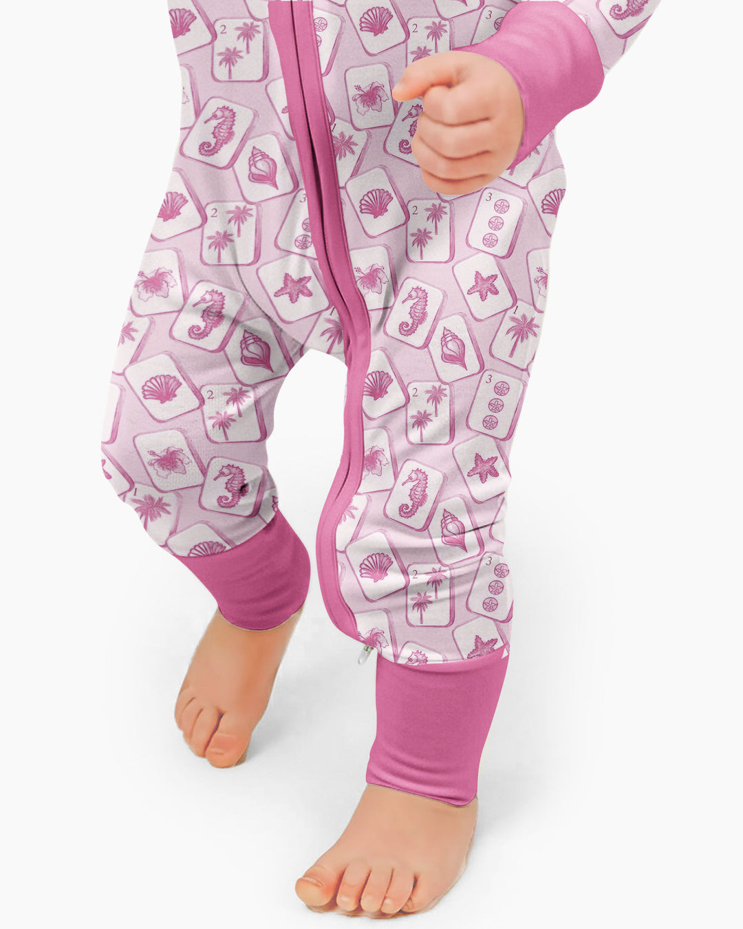 Coastal Mahjong Tiles Bamboo Convertible Zippy