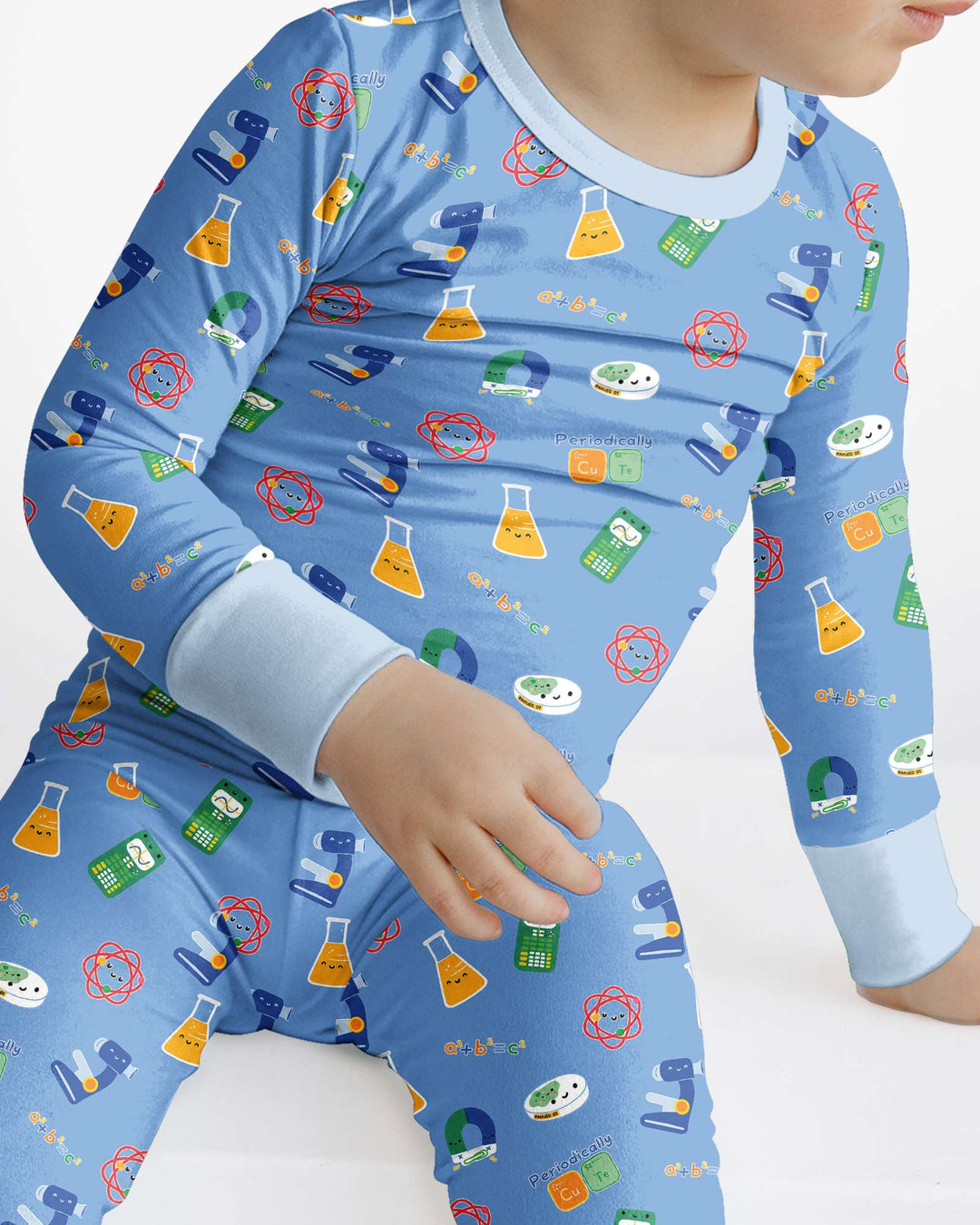 Pijama de dos piezas de bambú de manga larga Shabat Shalom