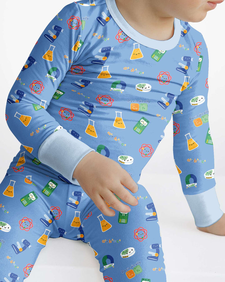 Pijama de dos piezas de bambú de manga larga Shabat Shalom