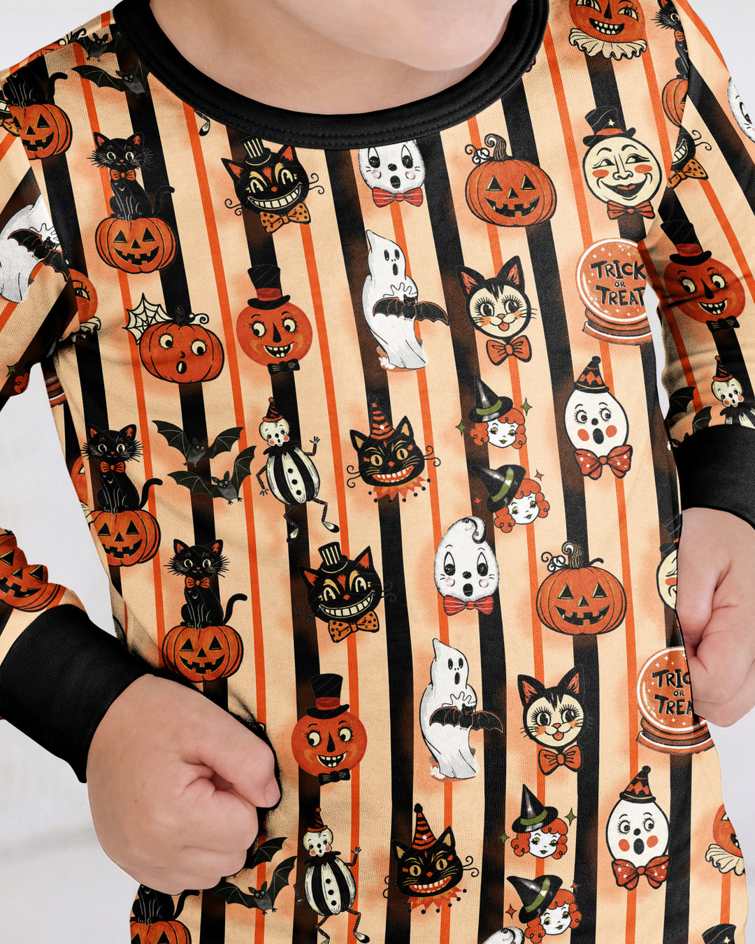 Vintage Halloween Bamboo Two Piece Long Sleeve Pajama Set