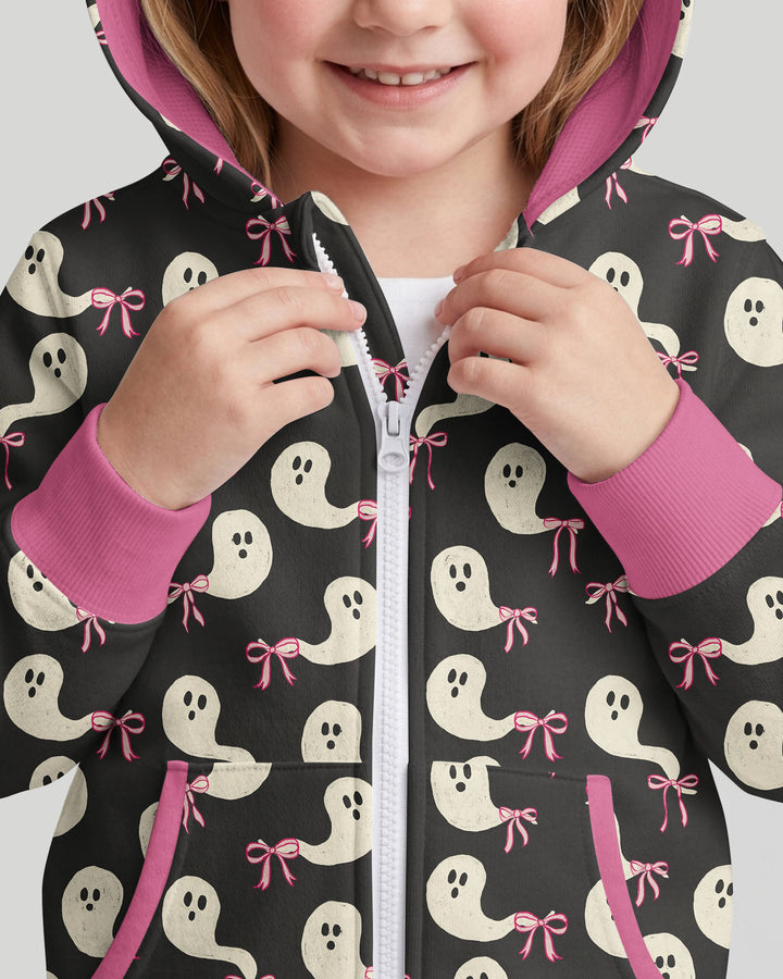 Little Ghosts Bamboo Zip Hoodie