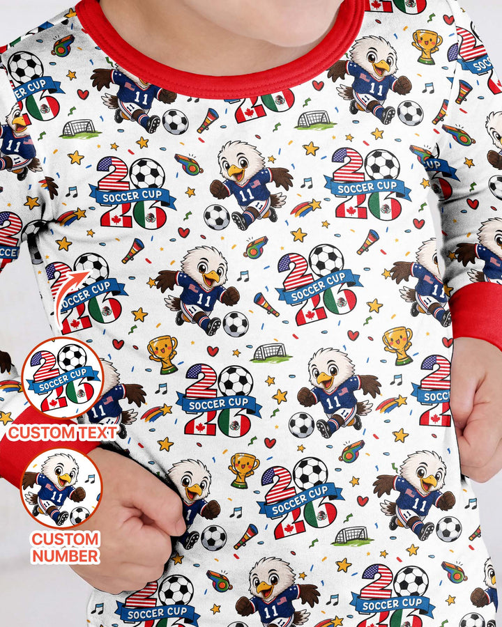 Conjunto de pijama de dos piezas de bambú con mangas largas, plantilla PERSONALIZADA