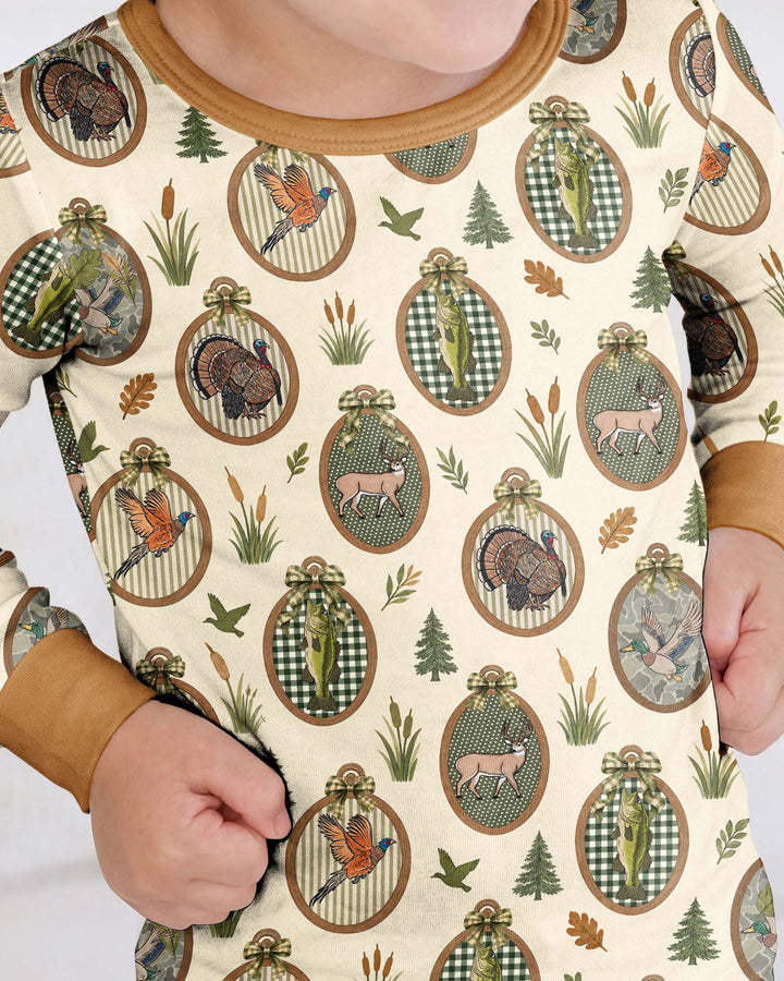 Hunting Season Bamboo Two Piece Long Sleeve Pajama Set