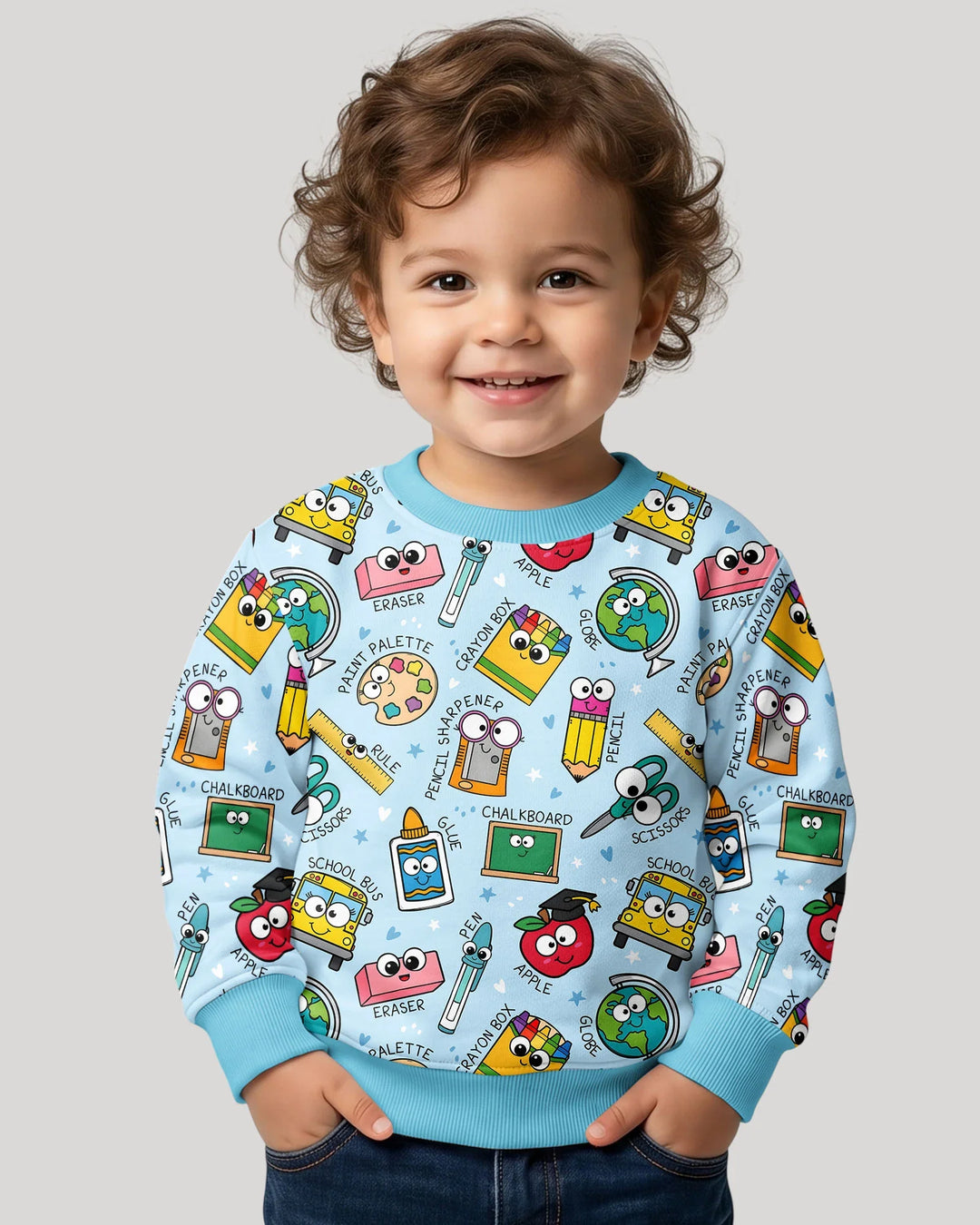 Happy School Pals Bamboo Crewneck Sweatshirt