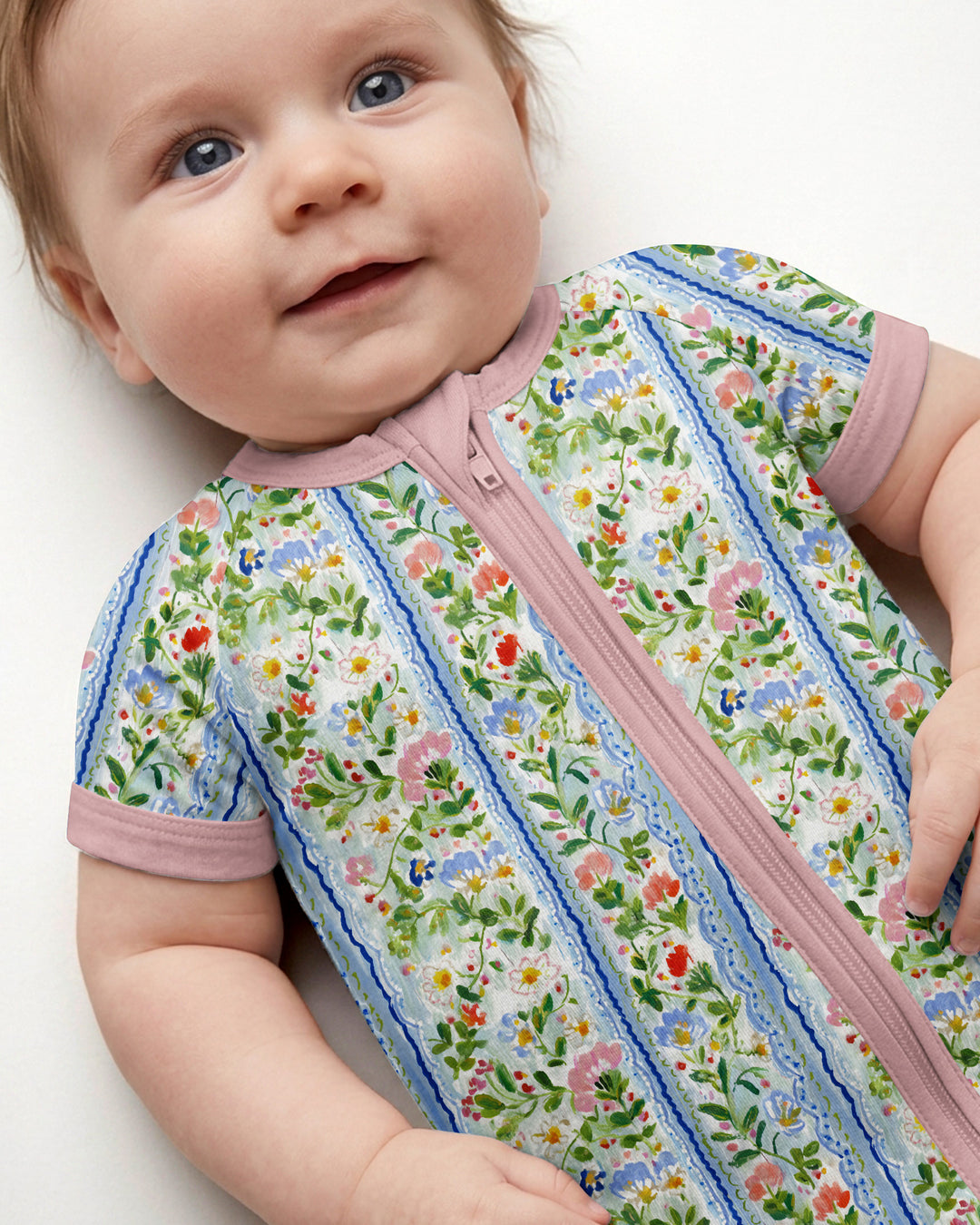 Paste Floral Girl Bamboo Shorty Zippy