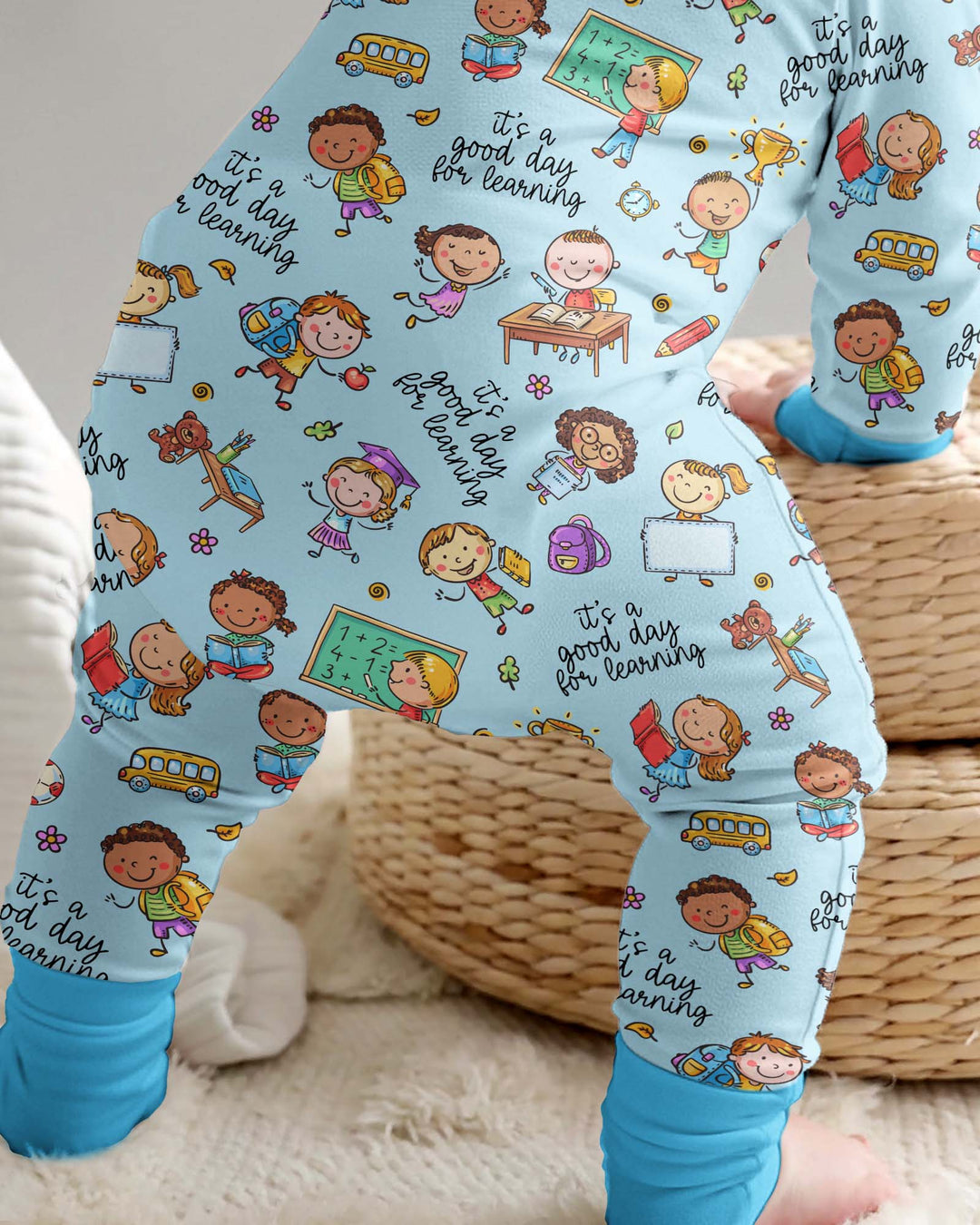 Gerippte Babykleidung mit individuellem Foto - Weich &amp; Skizzenhaft