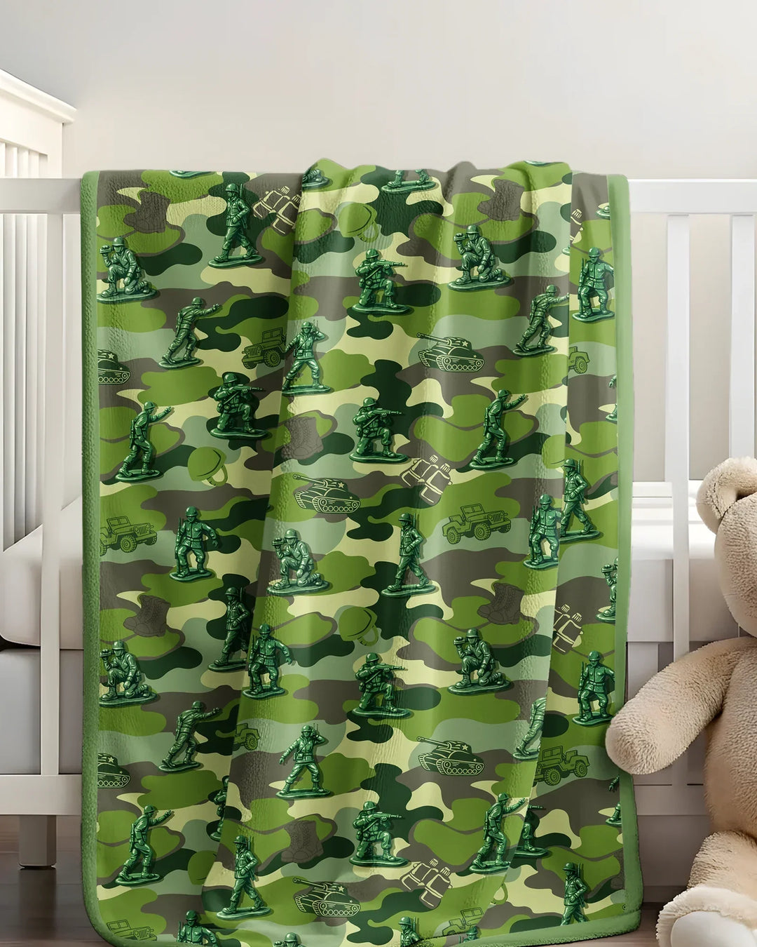 Green Army Men Bamboo Blanket