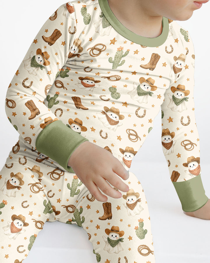 Conjunto de pijama de dos piezas de bambú con mangas largas, plantilla PERSONALIZADA