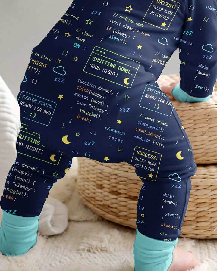 Mono elástico de bambú convertible con cremallera para padre e hijo a juego "It Techy"