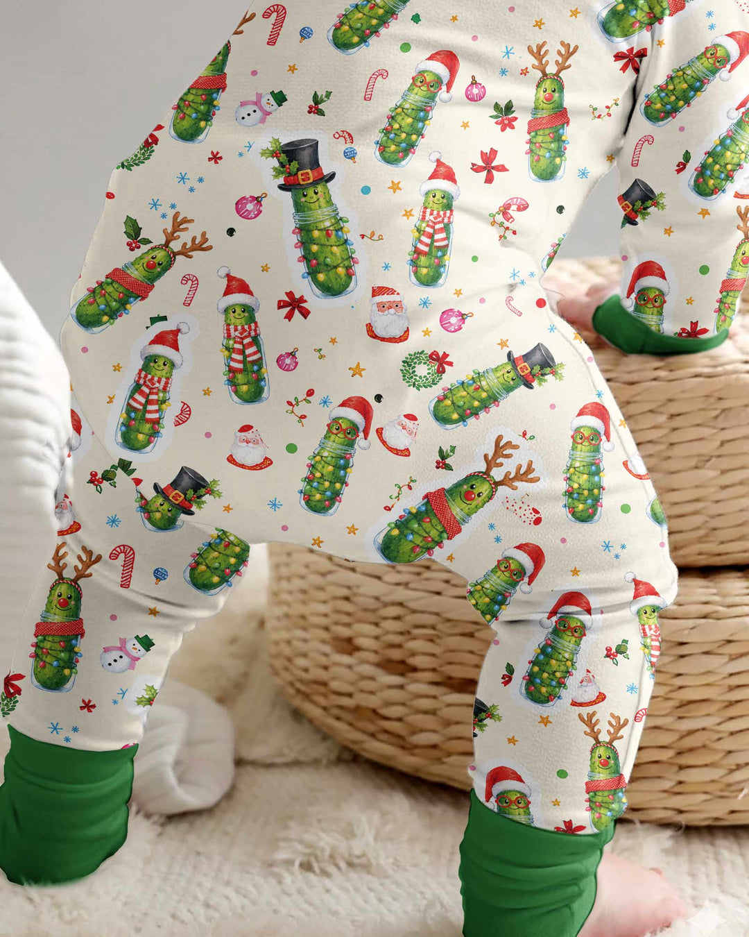 Funny Christmas Pickle Bamboo Convertible Zippy