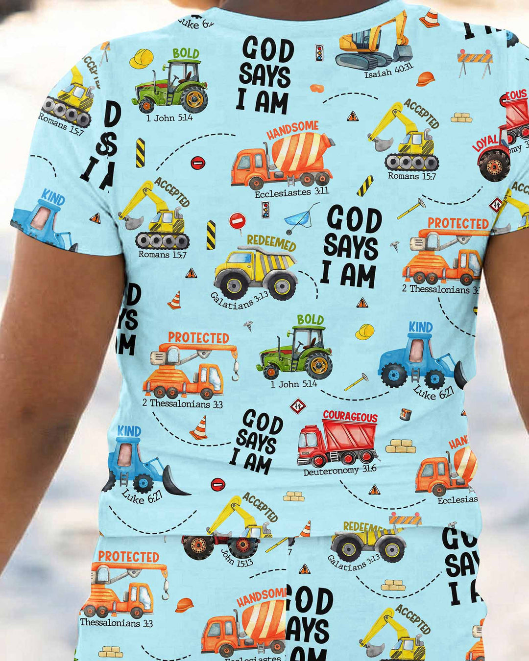 God Says I Am Bamboo Two Piece Short Sleeve Pajama Set