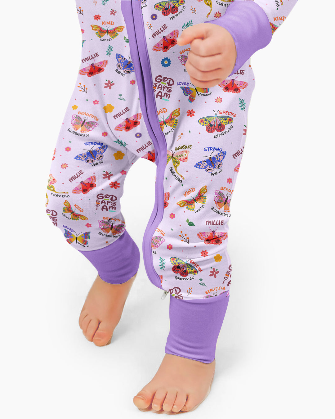 Gerippte Babykleidung mit individuellem Foto - Weich &amp; Skizzenhaft