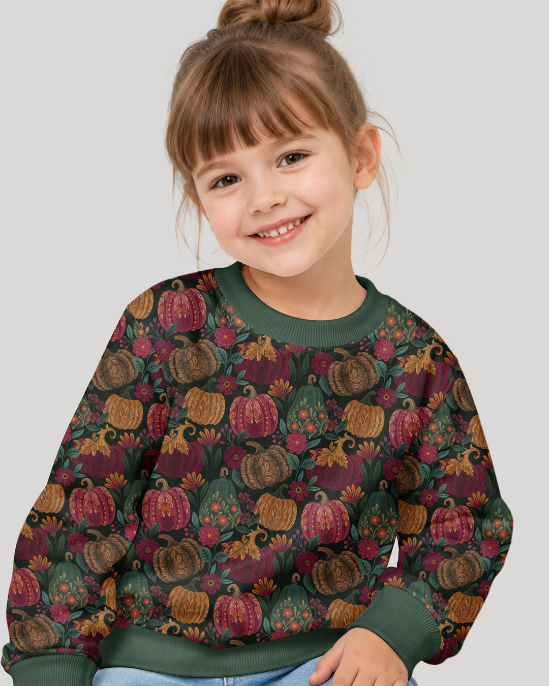 Velvet Pumpkins Bamboo Crewneck Sweatshirt