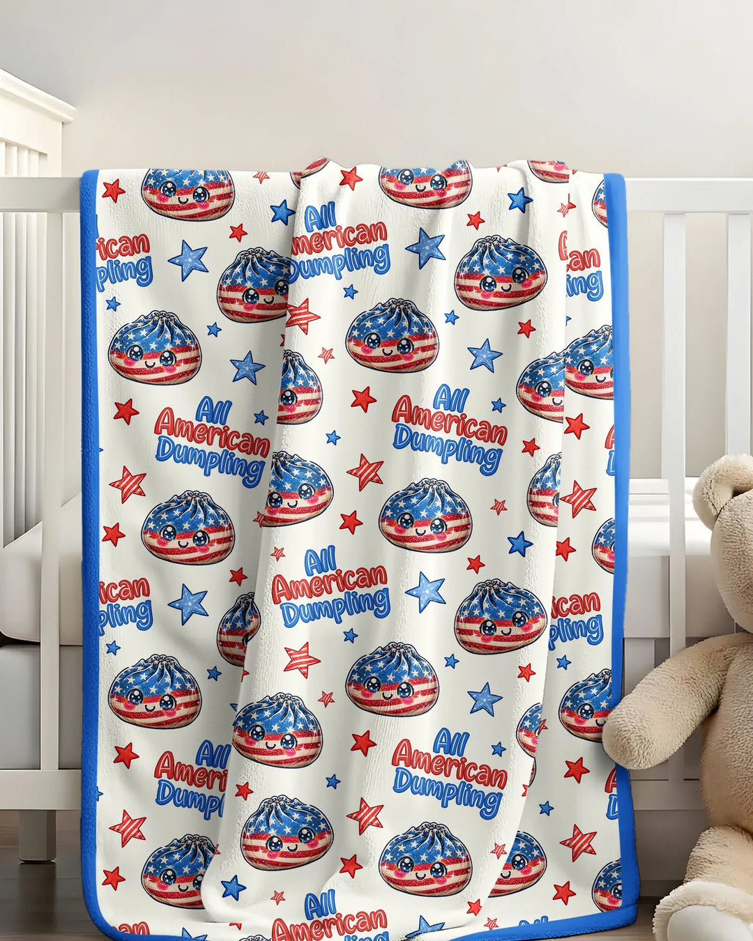 All American Dumpling Bamboo Blanket
