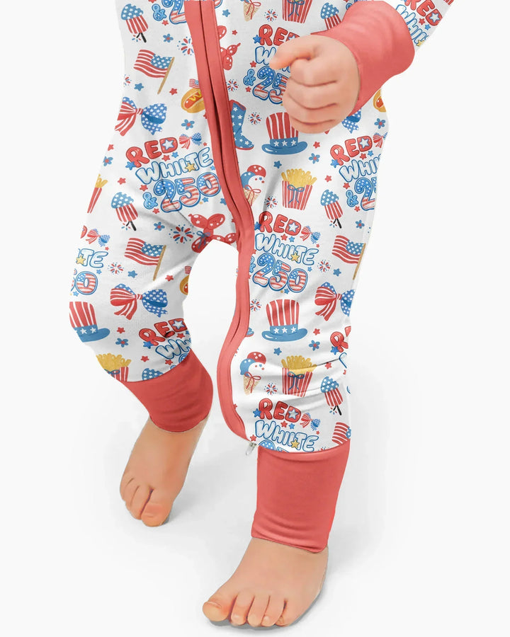 Red White & 250 Bamboo Convertible Zippy