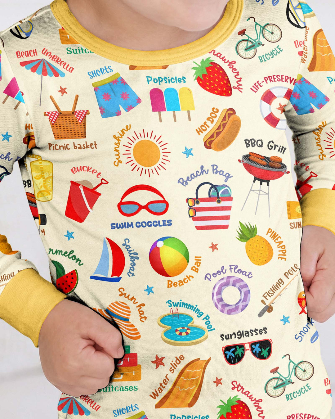 Love Summer Bamboo Two Piece Long Sleeve Pajama Set