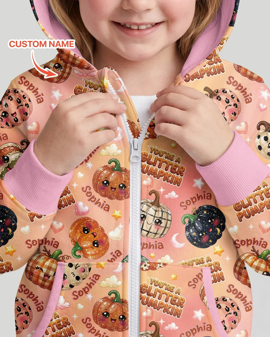 Sudadera con capucha y cremallera de bambú personalizada
