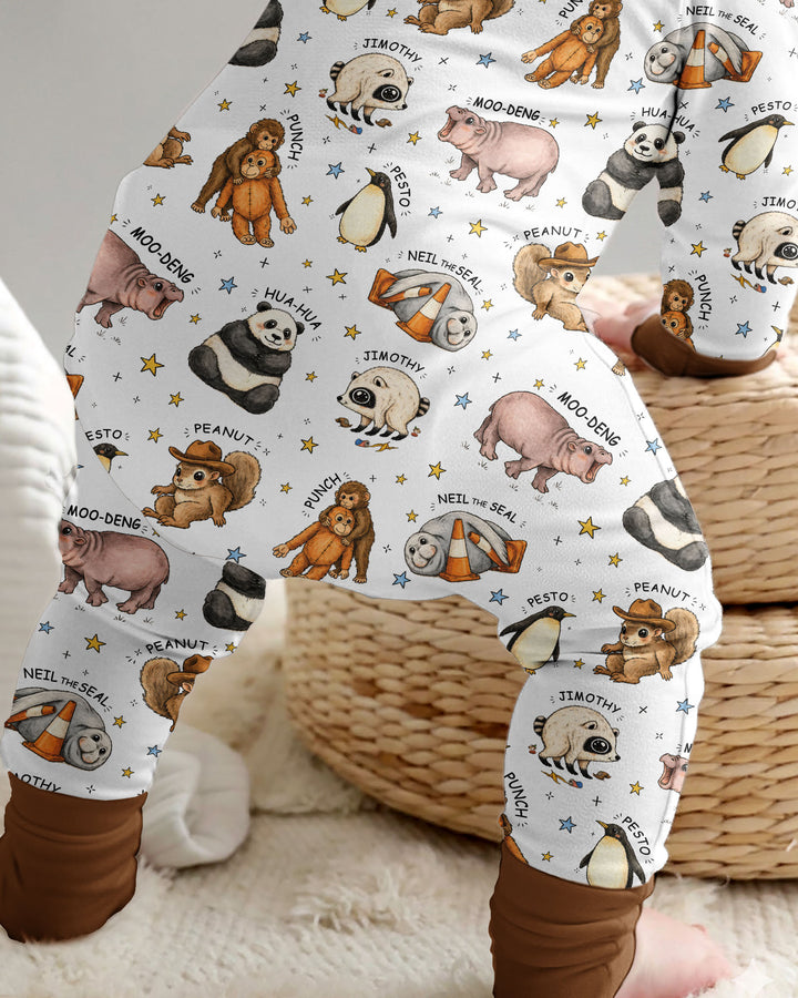 Cute Viral Animals Bamboo Convertible Zippy