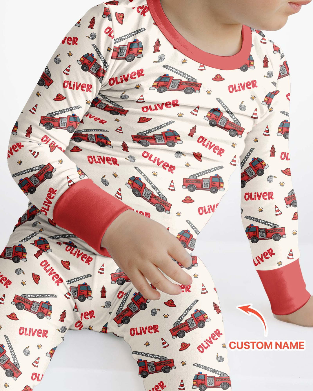 Conjunto de pijama de dos piezas de bambú con mangas largas, plantilla PERSONALIZADA
