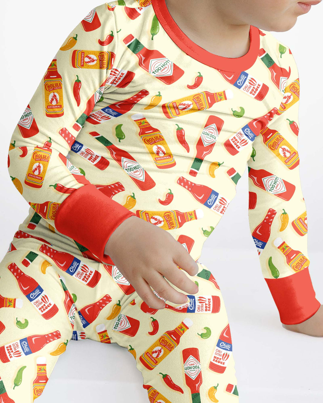 Spicy Sauce Bamboo Two Piece Long Sleeve Pajama Set