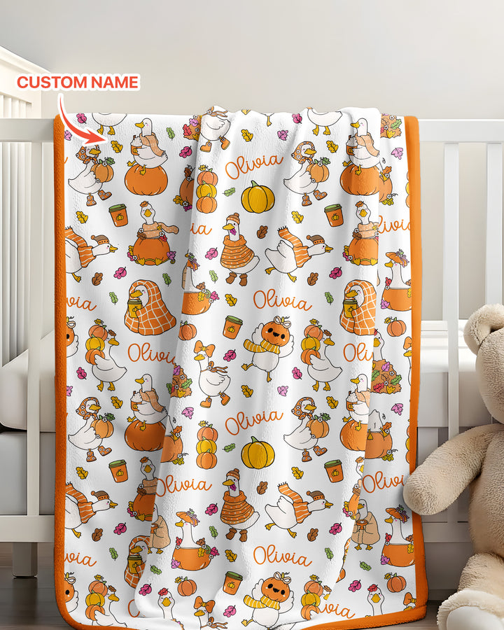 Fall Silly Goose Bamboo Blanket