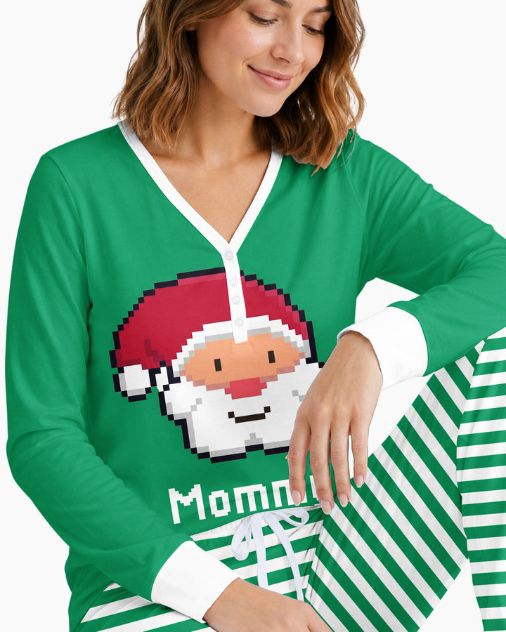 Merry Pixel Pals Bamboo Women Pajama Set