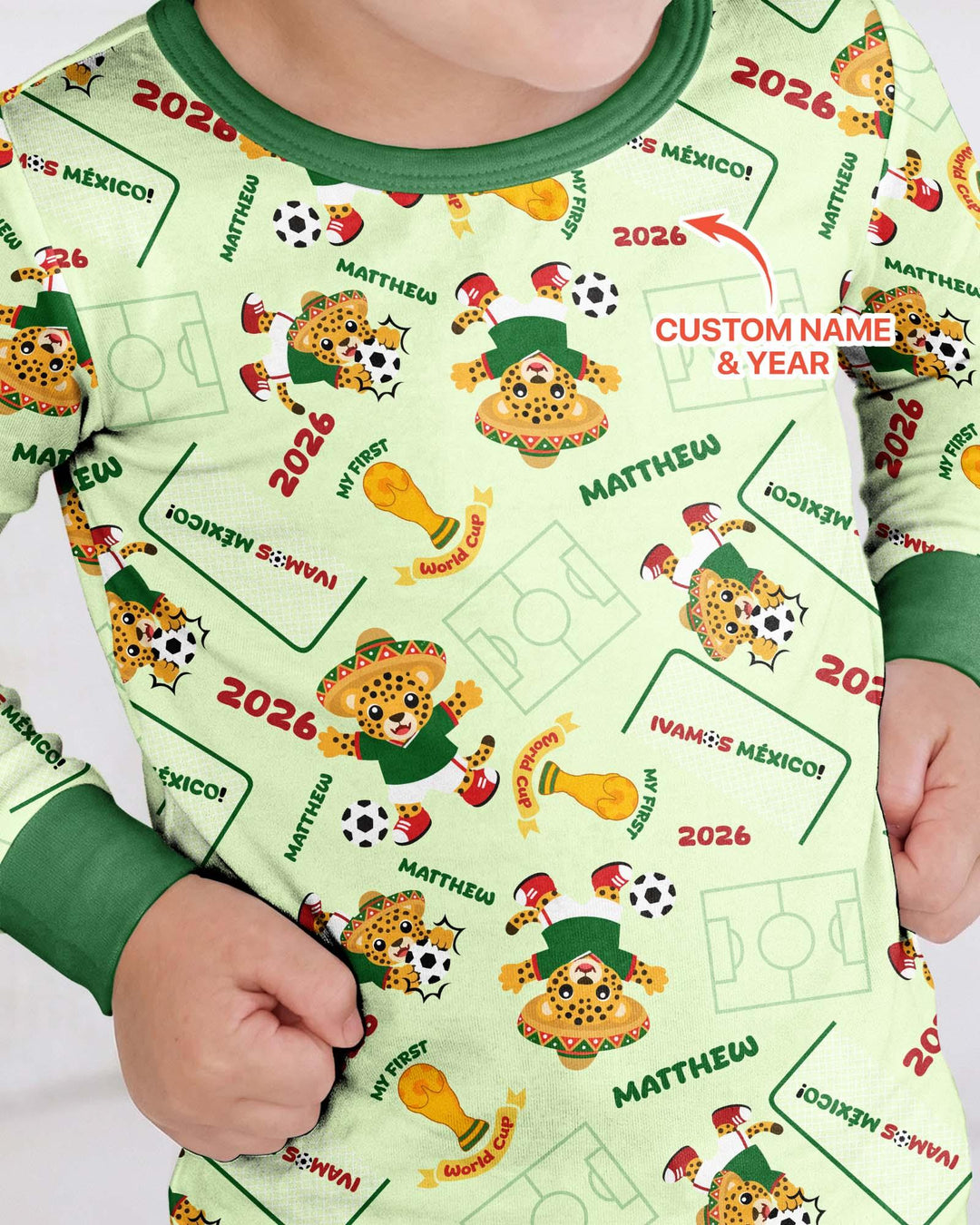 My First World Cup Bamboo Two Piece Long Sleeve Pajama Set