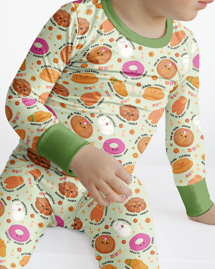 Pan Dulce Fiesta Bamboo Two Piece Long Sleeve Pajama Set