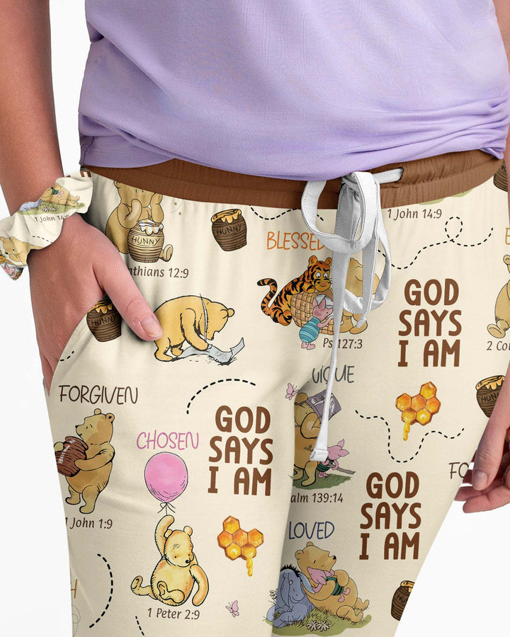 God Says I Am – Little Blessings Bamboo Women Pajama Set