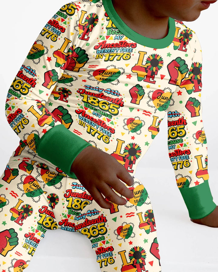 Conjunto de pijama de dos piezas de bambú de manga larga