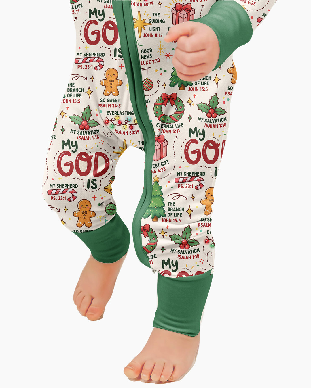Christmas My God Is Bamboo Convertible Zippy