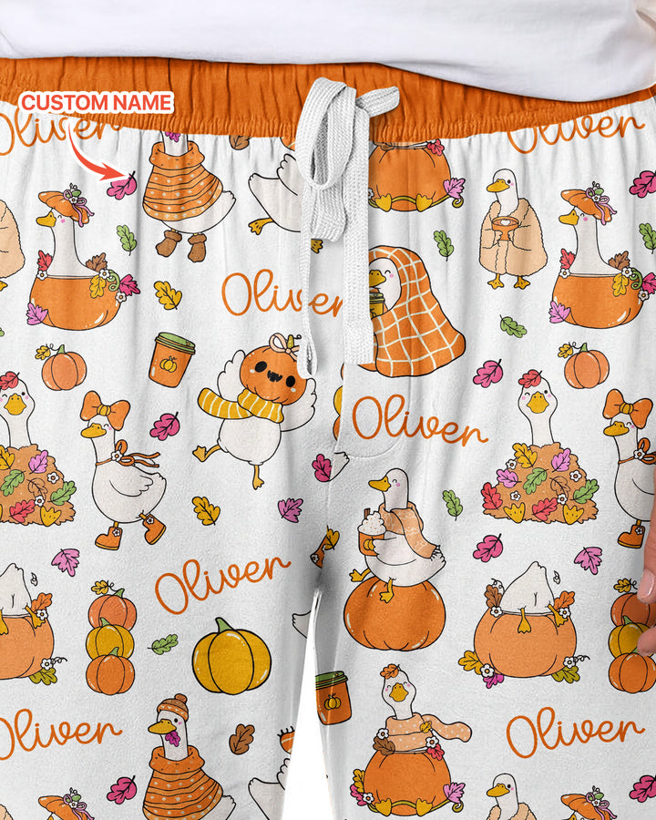 Fall Silly Goose Bamboo Men's Pajama Set