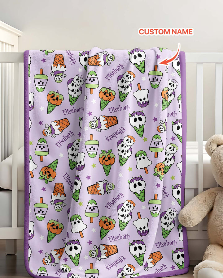 Summerween Ice cream Bamboo Blanket