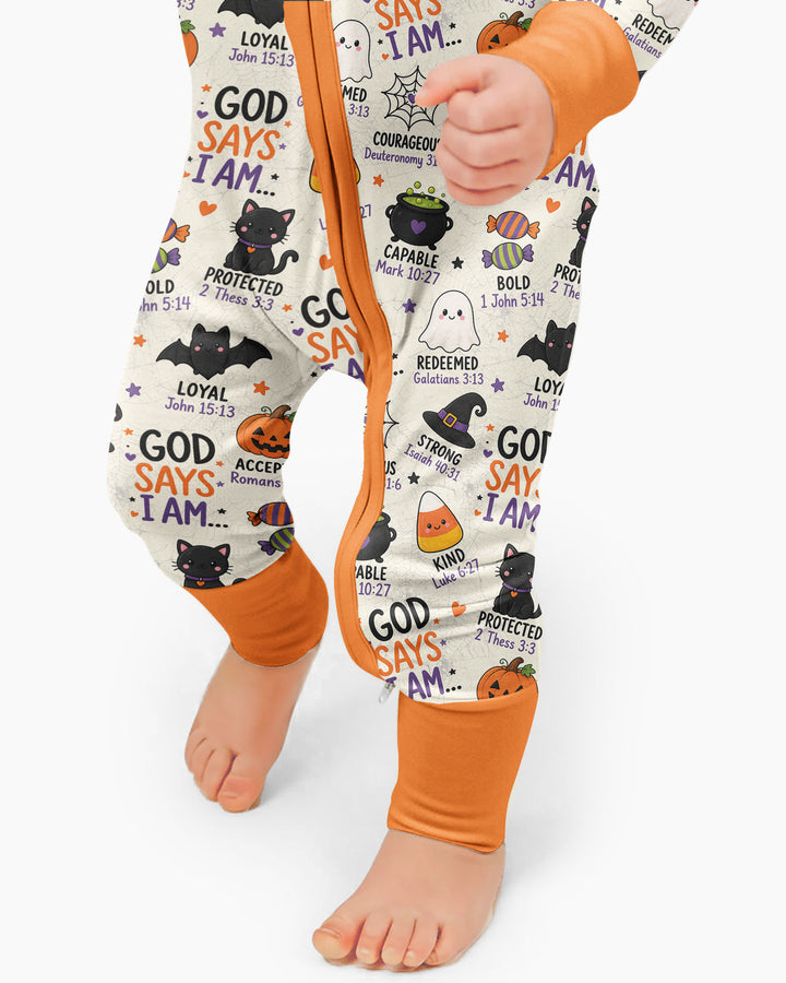 Halloween God Says I Am Bamboo Convertible Zippy