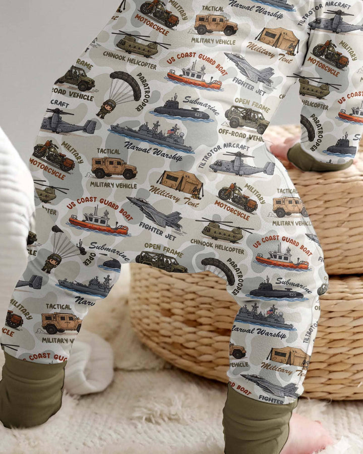 Little Hero Military Family Matching Bamboo Convertible Zippy
