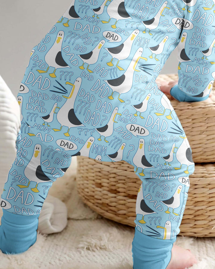 Funny Seagull DAD Bamboo Convertible Zippy
