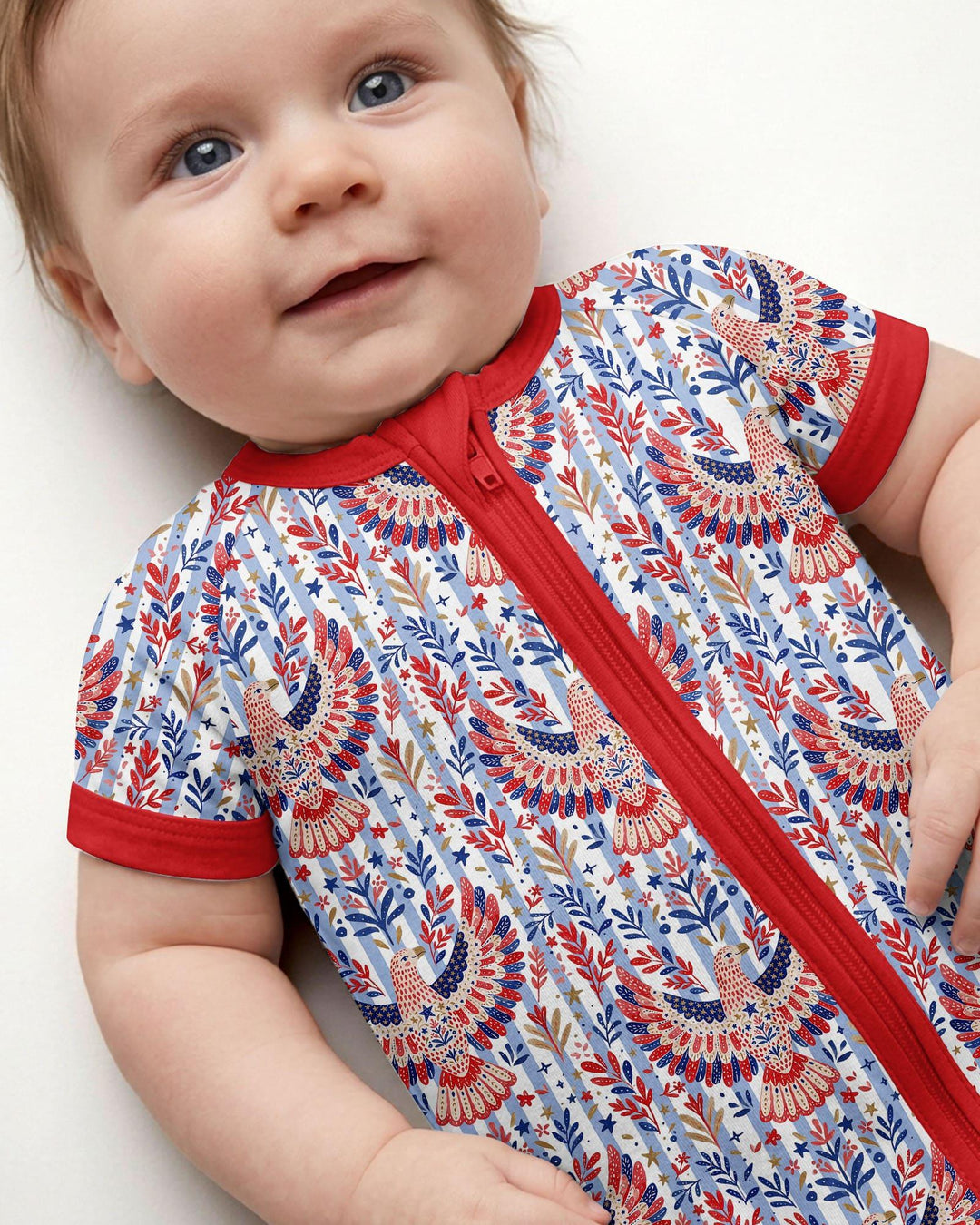 Patriotic Eagle Bamboo Shorty Zippy