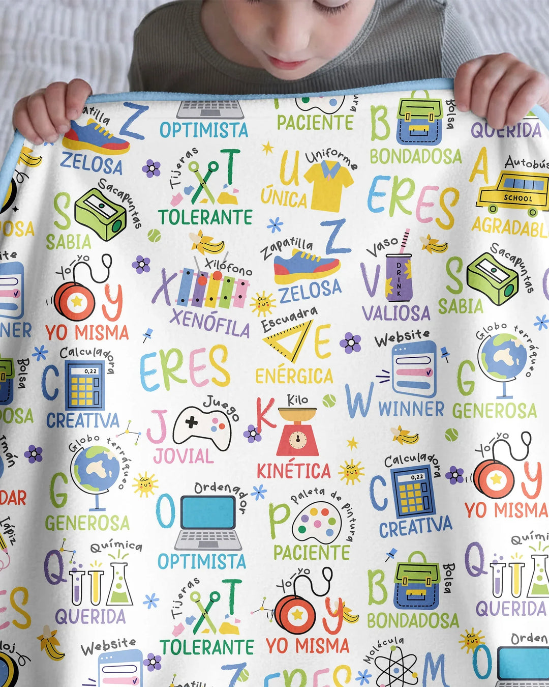 You Are Spanish Alphabet Version Bamboo Blanket
