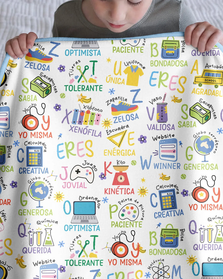 You Are Spanish Alphabet Version Bamboo Blanket