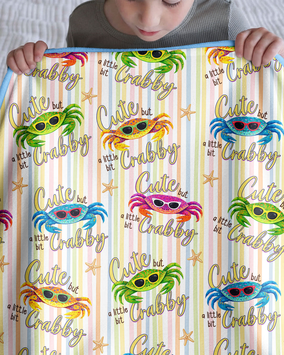 Cute But A Little Bit Crabby Bamboo Blanket