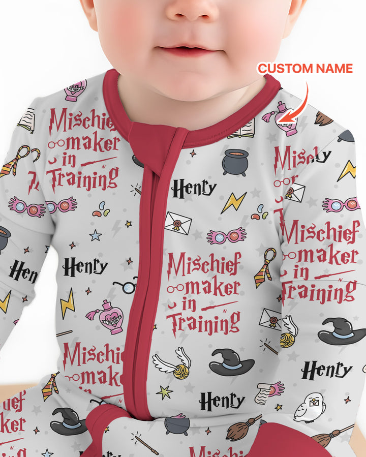 Custom Name Mischief Maker In Training Bamboo Convertible Zippy