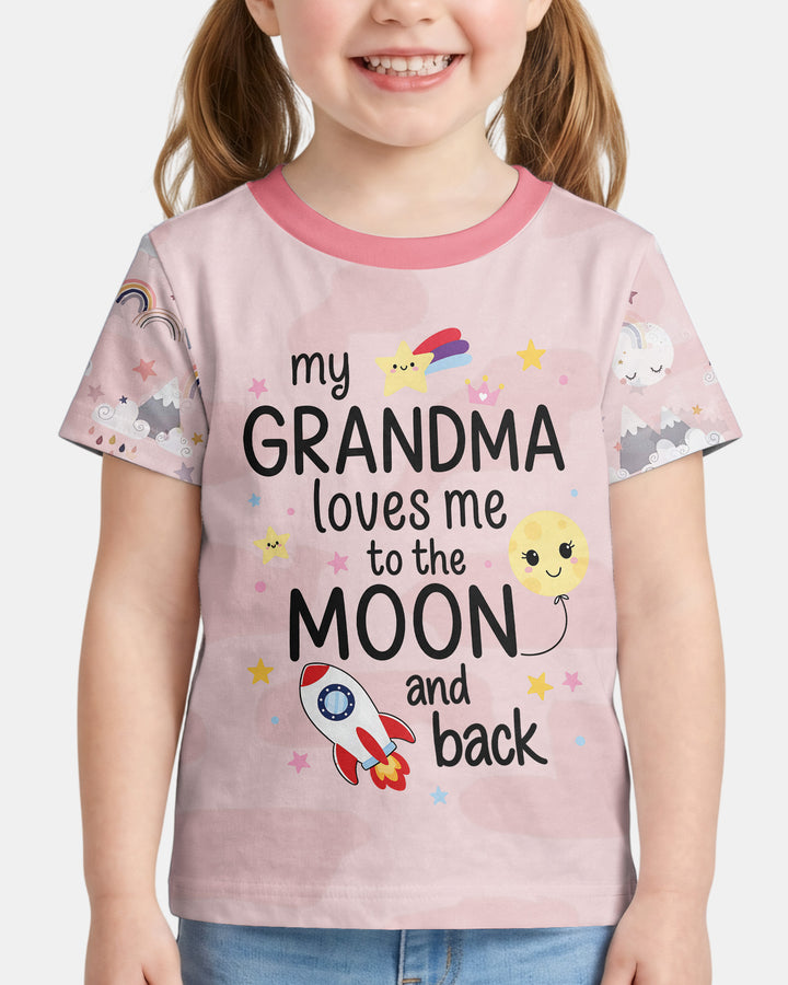 My Grandma Loves Me To The Moon And Back Bamboo Crewneck T-Shirt