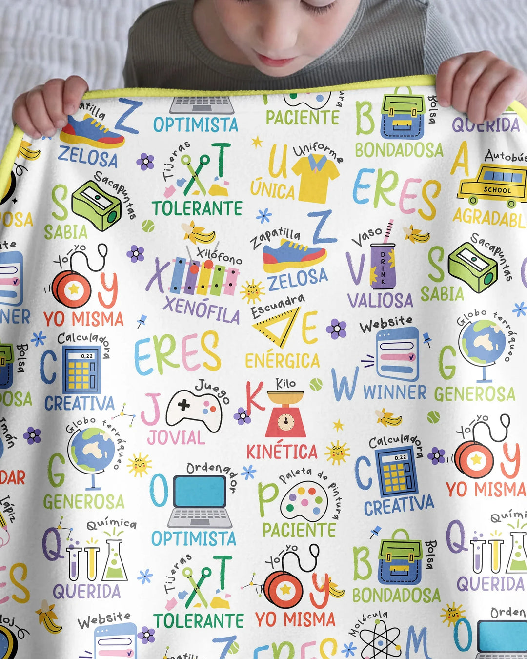 You Are Spanish Alphabet Version Bamboo Blanket