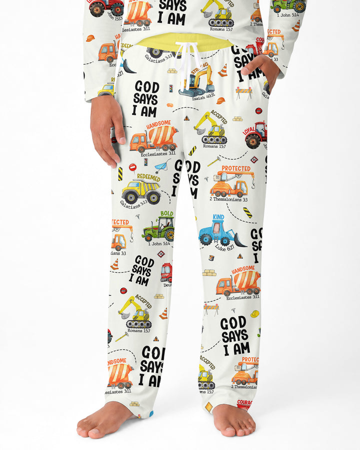 God Says I am Bamboo Men's Pajama Set