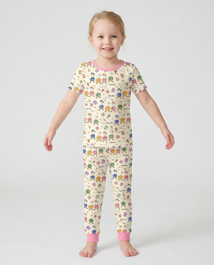 Psalm 23:6 Matching Family Bamboo Two Piece Short Sleeve Pajama Set